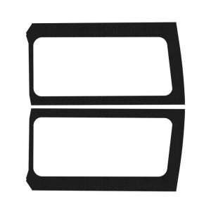 Jeep Wrangler JL Side Window Trim Kit - Rear - DEI - Black - `18-`23