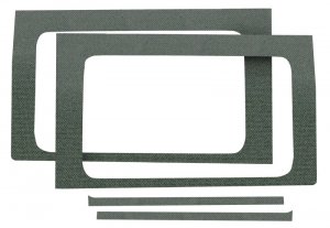 Jeep Wrangler JL Side Window Trim Kit - Rear - DEI - Gray - `18-`23