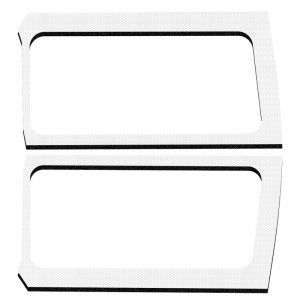 Jeep Wrangler JL Side Window Trim Kit - Rear - DEI - White - `18-`23