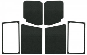 Jeep Wrangler JL Headliner Kit - DEI - Boom Mat Complete - Black - `18-`23