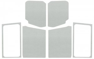 Jeep Wrangler JL Complete Headliner Kit - DEI - White - `18-`23