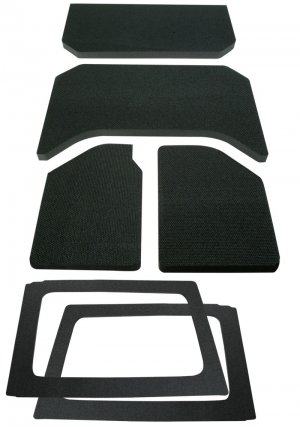 Jeep Wrangler JK Headliner Kit - DEI - Sound Deadening - Black - `11-`18