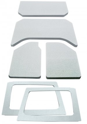 Jeep Wrangler JK Headliner Kit - DEI - Complete - White - `11-`18
