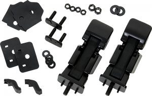 Jeep Wrangler JK Hood Safety Catch - Kentrol - Powdercoat Black - `07-`18