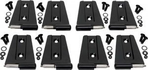 Jeep Wrangler JK Door Hinge Set - Kentrol - Powdercoat Black - `07-`18