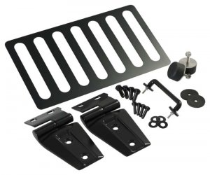 Jeep Wrangler JK Hood Kit - Kentrol - Powdercoat Black - `07-`18