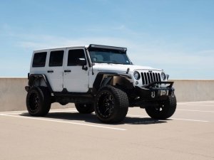 Jeep Wrangler JK Fender Flare Body Armor - Front - Road Armor - Stealth - `07-`18