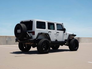 Jeep Wrangler JK Rear Fender Flares - Rear - Road Armor - Stealth - Black - `07-`18