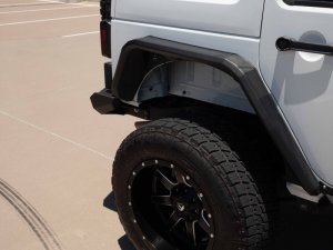 Jeep Wrangler JK Rear Fender Flares - Rear - Road Armor - Stealth - Black - `07-`18