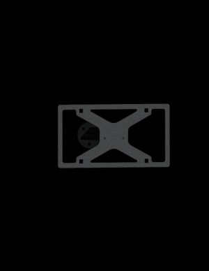 Jeep Wrangler JK License Plate Mount - Rear - Road Armor - Stealth - Tex Blk - `07-`18