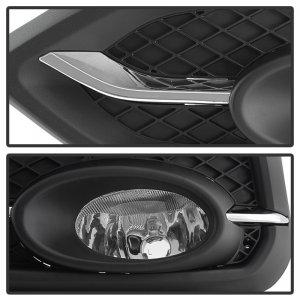 Honda Civic Fog Lights - SPYDER - OEM w/Switch - Clear - `14-`15