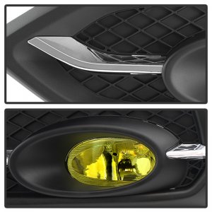 Honda Civic Fog Lights - SPYDER - OEM w/Switch - Yellow - `14-`15