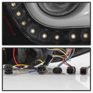 Honda Civic Tail Lights - Rear - SPYDER - Light Bar LED - Black - `16-`19