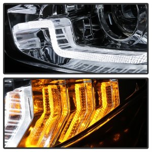 Honda Civic Headlights - SPYDER - Projector with LED Sequential Turn Signal Lights - Chrome - `16-`18