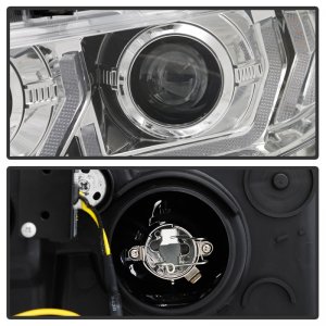 Honda Civic Headlights - SPYDER - Projector with LED Sequential Turn Signal Lights - Chrome - `16-`18