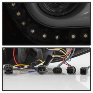 Honda Civic LED Tail Lights - SPYDER - Light Bar - Black Smoke - `16-`18