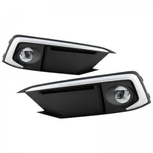 Honda Civic Fog Lights - SPYDER - OEM LED - Clear - 2019
