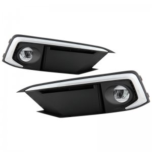 Honda Civic Fog Lights - SPYDER - OEM LED - Clear - 2019