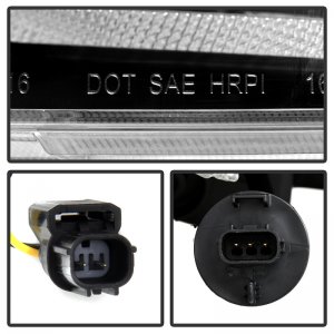 Honda Civic Headlight - SPYDER - LED + Sequential Turn Signal - Black - `16-`18