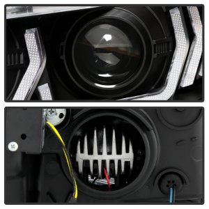 Honda Civic Headlight - SPYDER - LED + Sequential Turn Signal - Black - `16-`18