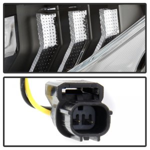 Honda Civic Headlight - SPYDER - LED + Sequential Turn Signal - Black - `16-`18