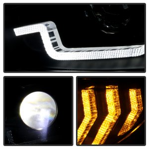 Honda Civic Headlight - SPYDER - LED + Sequential Turn Signal - Black - `16-`18