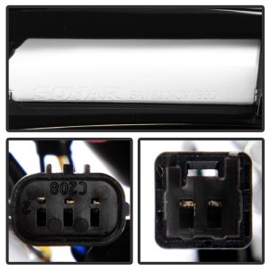 Honda Civic LED Tail Lights - Rear - SPYDER - Light Bar - Black Chrome - `16-`19