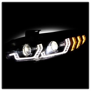 Honda Civic Headlights - SPYDER - High-Power LED Module - Black - `16-`20