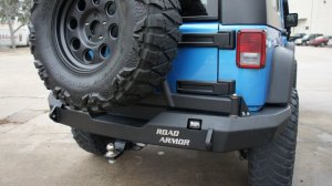 Jeep Wrangler JK Rear Bumpers - Rear - Road Armor - Stealth - Tex Blk - `07-`17