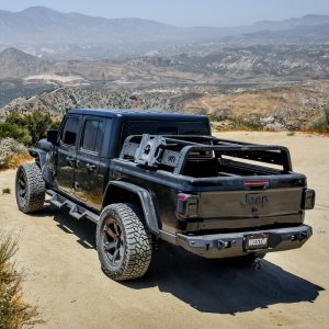 Jeep Gladiator Cargo Rack Base - Westin - Overland - Textured Black - `20-`21