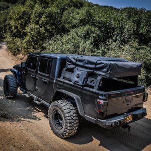 Jeep Gladiator Cargo Rack Base - Westin - Overland - Textured Black - `20-`21