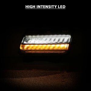 Jeep Wrangler JL Side Markers - ANZO - w/ Sequential Signal - Chrome Clear - `18-`19