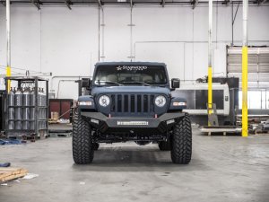 Jeep Wrangler JL Front Bumper - Front - Road Armor - SPARTAN - Tex Blk - `18-`20