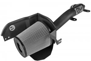 Jeep Wrangler JL Cold Air Intake w/Pro DRY Filter - aFe - Pro-Dry S Intake - Black - 2.0T - `18-`20