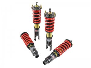 Honda Civic Coilover Suspension Kit - Skunk2 Racing - Pro-ST, 12 way Adjustable, Front 10 kg/mm - Rear 10 kg/mm, Set of 4 - `96-`00