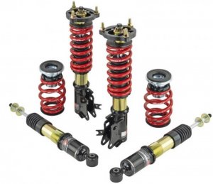 Honda Civic Coilovers - Front + Rear - Skunk2 Racing - Pro-ST - Gold - `06-`11