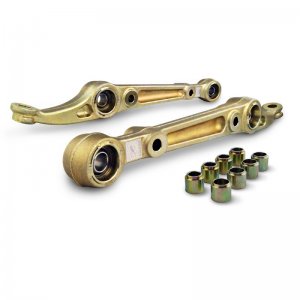 Honda Civic Control Arms (2) - Front Lower - Skunk2 Racing - Spherical Bearing - Gold Anodized - `96-`00