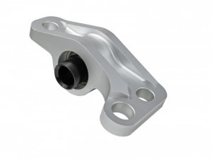Honda Civic Spherical Bushings - Front - Skunk2 Racing - Spherical Bearing Compliance Bracket - Clear - `96-`00