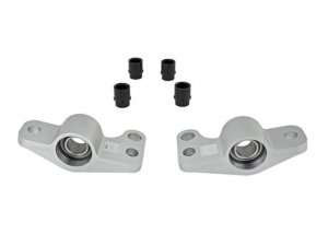 Honda Civic Spherical Bushings - Front - Skunk2 Racing - Spherical Bearing Compliance Bracket - Clear - `96-`00
