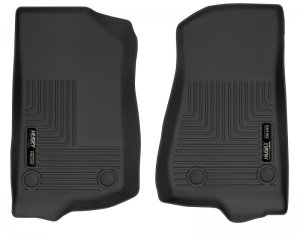 Jeep Wrangler JL Front Floor Liners - Front - Husky Liners - X-Act Contour - Black - `19-`24