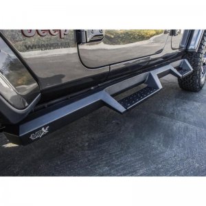 Jeep Wrangler JL Nerf Step Bars - Westin - HDX Drop - Textured Black - `18-`20