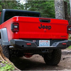 Jeep Gladiator Bumper - Rear - ARB - Without Tire Carrier - Textured Black - `20-`21