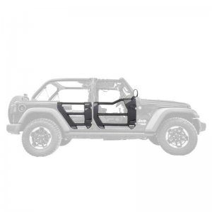Jeep Wrangler JK Trailline Replacement Tube Door - Rear - Go Rhino - Black - `07-`18