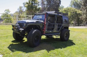 Jeep Wrangler JK Trailline Replacement Tube Door - Rear - Go Rhino - Black - `07-`18