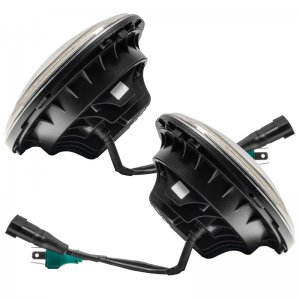 Jeep Wrangler JK Headlight Assembly - ORACLE Lighting - Switchback LED Halo - Amber/White - `07-`18