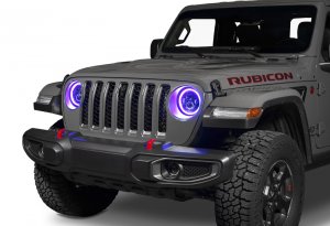 Jeep Gladiator Headlight Assemblies - ORACLE Lighting - Dynamic ColorSHIFT