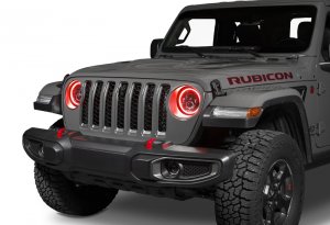 Jeep Gladiator Headlight Assemblies - ORACLE Lighting - Dynamic ColorSHIFT