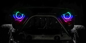 Jeep Gladiator Headlight Assemblies - ORACLE Lighting - Dynamic ColorSHIFT