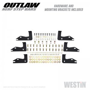 Jeep Gladiator Nerf Bars - Westin - Outlaw - Textured Black - `20-`23
