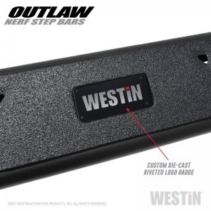 Jeep Gladiator Nerf Bars - Westin - Outlaw - Textured Black - `20-`23